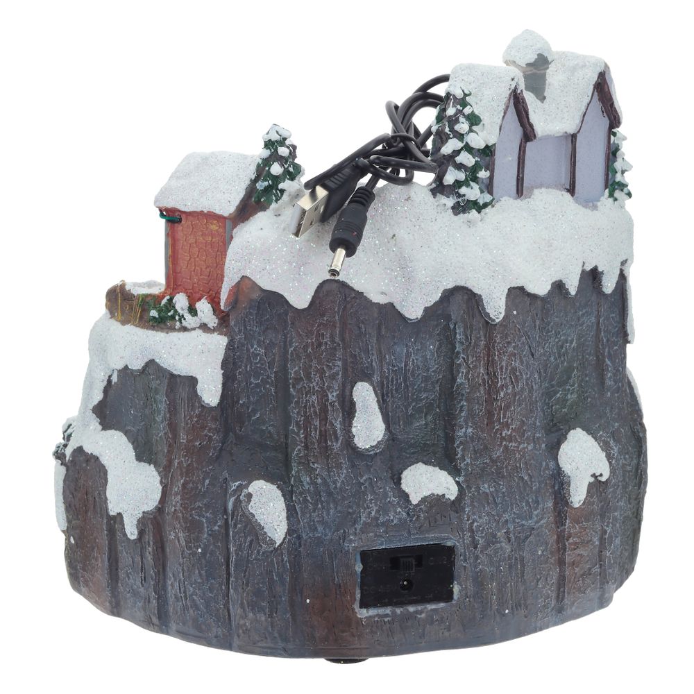 GAEM Фигурка декоративная "Рождество" (подсветка, движение, 3xAA, н/п), L19 W19 H19,5 см