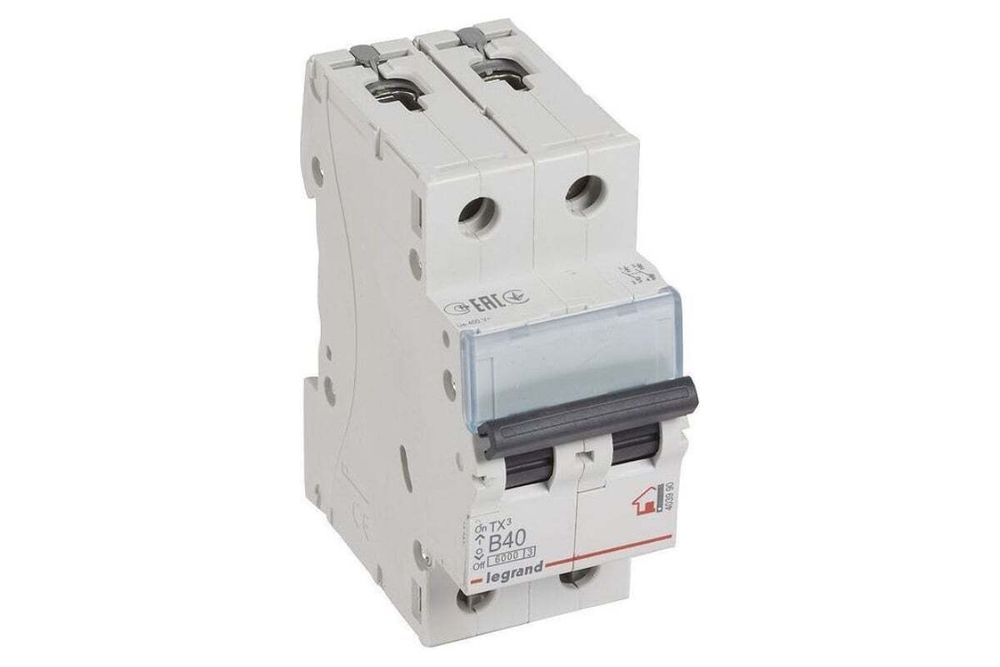 Автоматический выключатель B40A 2П 6000/10kA Tx3 Legrand Автоматический выключатель B40A 2П 6000/10kA Tx3 Legrand
