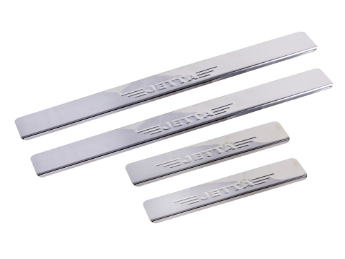 *Накладки порога декоративные VW Jetta 2014-2018 (к-т 4шт) Dollex