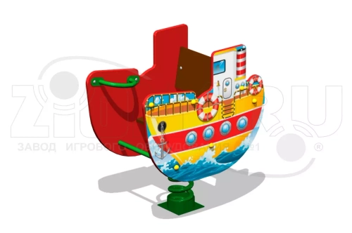 Качалка на пружине «Пароходик У2»