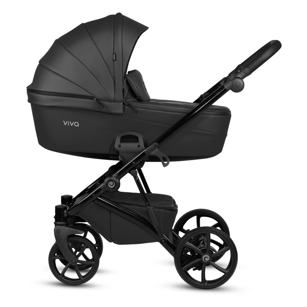 Tutis Коляска 2 в 1 VIVA 5+ Leather Jet Black