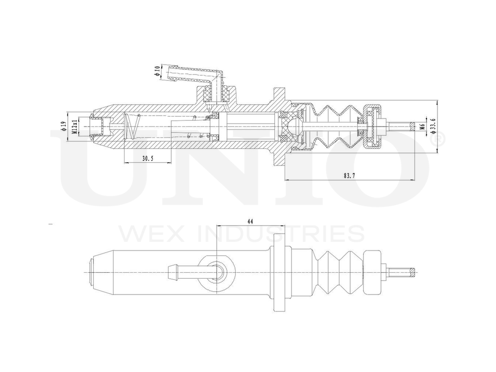 Цилиндр сцепления главный UNIO BRC-10002