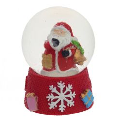 GAEM Фигурка декор в стекл шаре "Дед Мороз/Снеговик/Мишка", D4,5 см, L4 W4 H6,5 см, 3в.