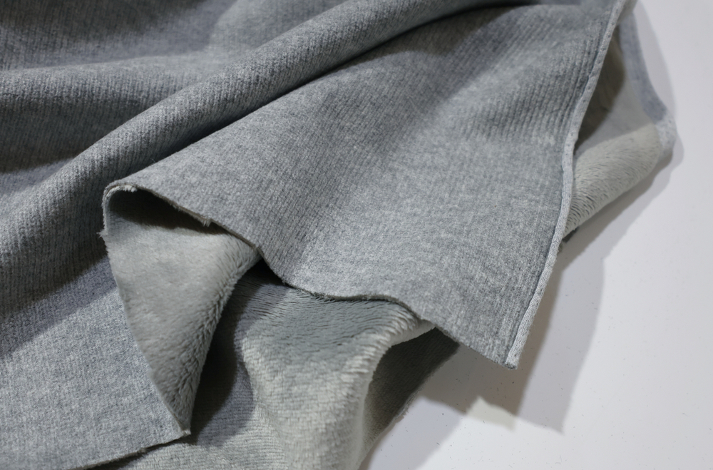 СЕРЫЙ - Трикотаж на меху (КРВ613 Елена)