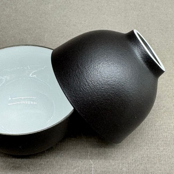 Чашка черная, фарфор, 60мл