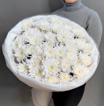 Букет из 11 кустовых хризантем сорта "BALTICA WHITE"