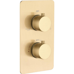 Встраиваемый смеситель для душа и ванны с термостатом двухпроходной Boheme CELL 134-2-MG MATT GOLD