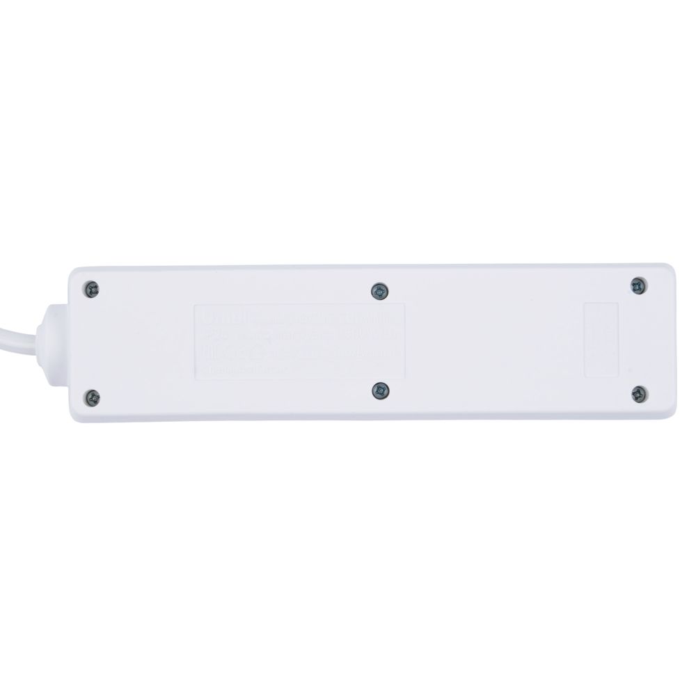 S-GCU3-2B WHITE Удлинитель серии Ultra. шнур 2м.. 3 гнезда. 16A. с-з. Белый. TM Uniel