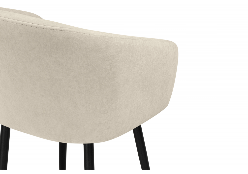 Стул на металлокаркасе Woodville Моншау marseille 2 данс, черный, ножки черные