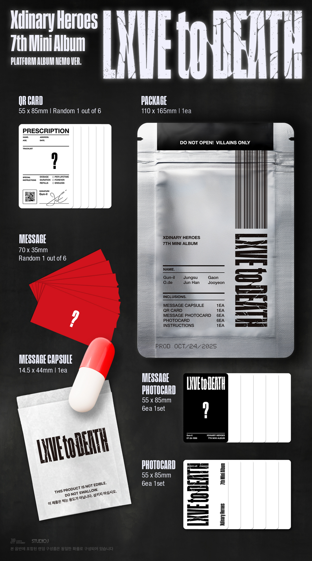 Xdinary Heroes - 7th Mini Album [LXVE to DEATH] (Platform Ver.)