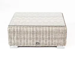 "Лунго" журнальный столик плетеный, цвет бежевый