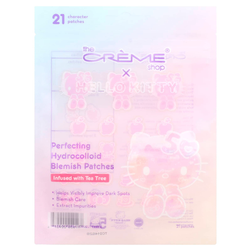 The Creme Shop, Hello Kitty®, гидроколлоидные патчи для устранения несовершенств кожи, 21 шт.