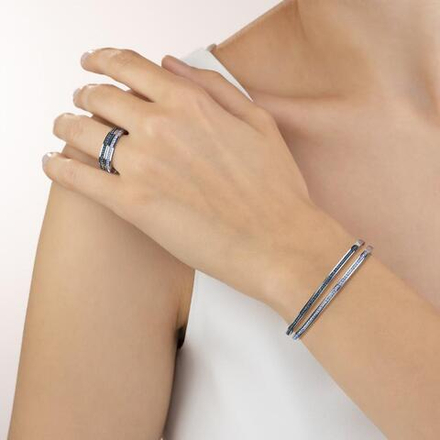 Кольцо Coeur de Lion Hellblau-Silver 17.2 мм 0129/40-0741 54 цвет голубой, серебряный