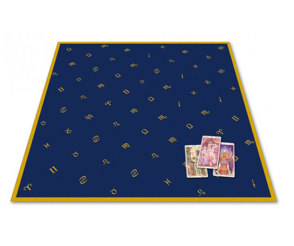 Скатерть для гадания на картах Таро "Астрология" (80 см х 80 см) / Lo Scarabeo