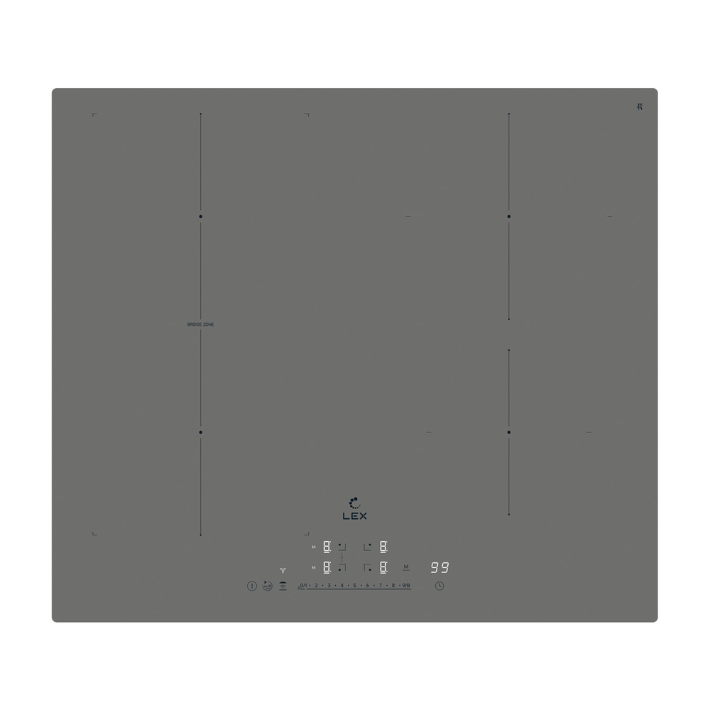 Встраиваемая индукционная варочная панель Lex EVI 641A I GR (CHPE000082)