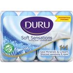 "DURU" Т/мыло Увлажняющий крем+ Морские минералы 4х80г= 320г