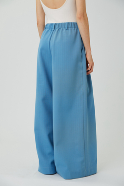 Кюлоты из голубой шерсти