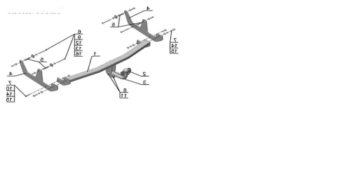 Фаркоп для Renault Sandero хэтчбек 2009-2014гг. (без электрики) (паспорт и сертификат) AvtoS.RN06