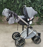 Детская коляска Luxmom F2A 3в1 (серый)