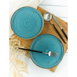 Нож столовый 22 см матовый серый цвет черная ручка PVD   [12]