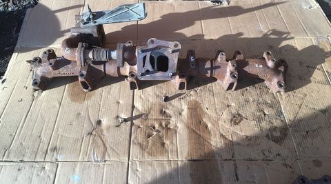 Выпускной коллектор МАН/MAN из 3х частей D2066