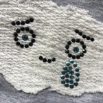 PG323 Маечка для собак, серая с голубым "For Pets Only - Happy Love Grey Cotton Jersey" (Италия)