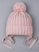 Шапка для девочки на завязках осенняя