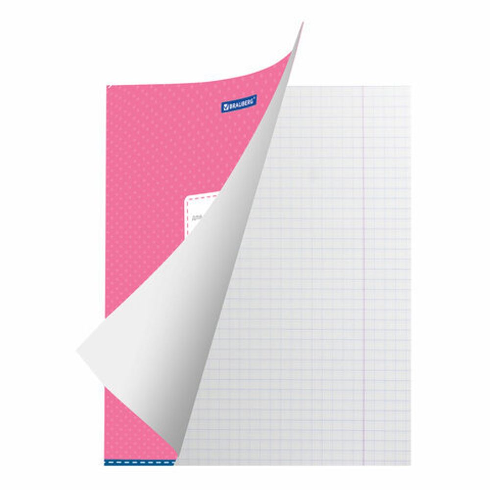Тетрадь 12 л. BRAUBERG, клетка, обложка картон, ТОЧКИ, 103023, 5шт