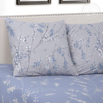 Постельное белье поплин 2,0 спальное с Евро Камелия 909 АРТПОСТЕЛЬ