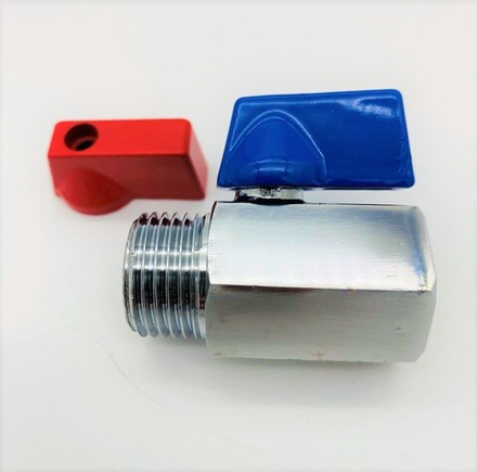 VRFH3 Кран шаровый мини 1/2" в/н хром VIEIR