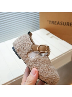 Балетки из искусственного меха