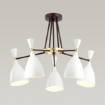 4494/5C MODERNI LN20 000 белый, черный, золотой Люстра потолочная E14 5*60W 220V OLIVER