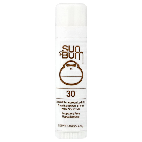 Sun Bum, минеральный солнцезащитный бальзам для губ, SPF 30, без отдушек, 4,25 г (0,15 унции)