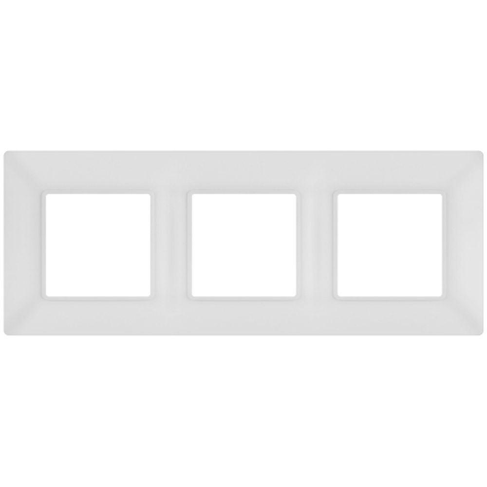 Рамка для розеток и выключателей ЭРА Elegance 14-5003-01М на 3 поста, белый матовый