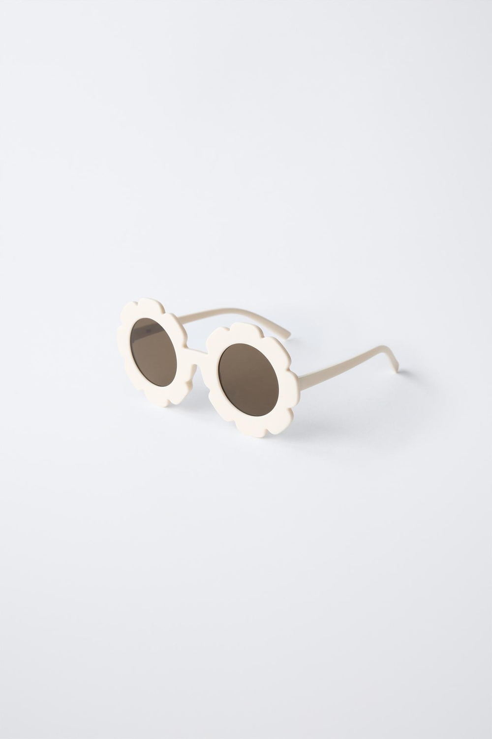 ZARA СОЛНЦЕЗАЩИТНЫЕ ОЧКИ В ЦВЕТОЧНОЙ ОПРАВЕ, ЭКРЮ