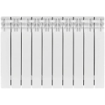 Радиатор биметаллический STOUT TITAN 500 - 10 секций (подключение боковое, цвет белый)