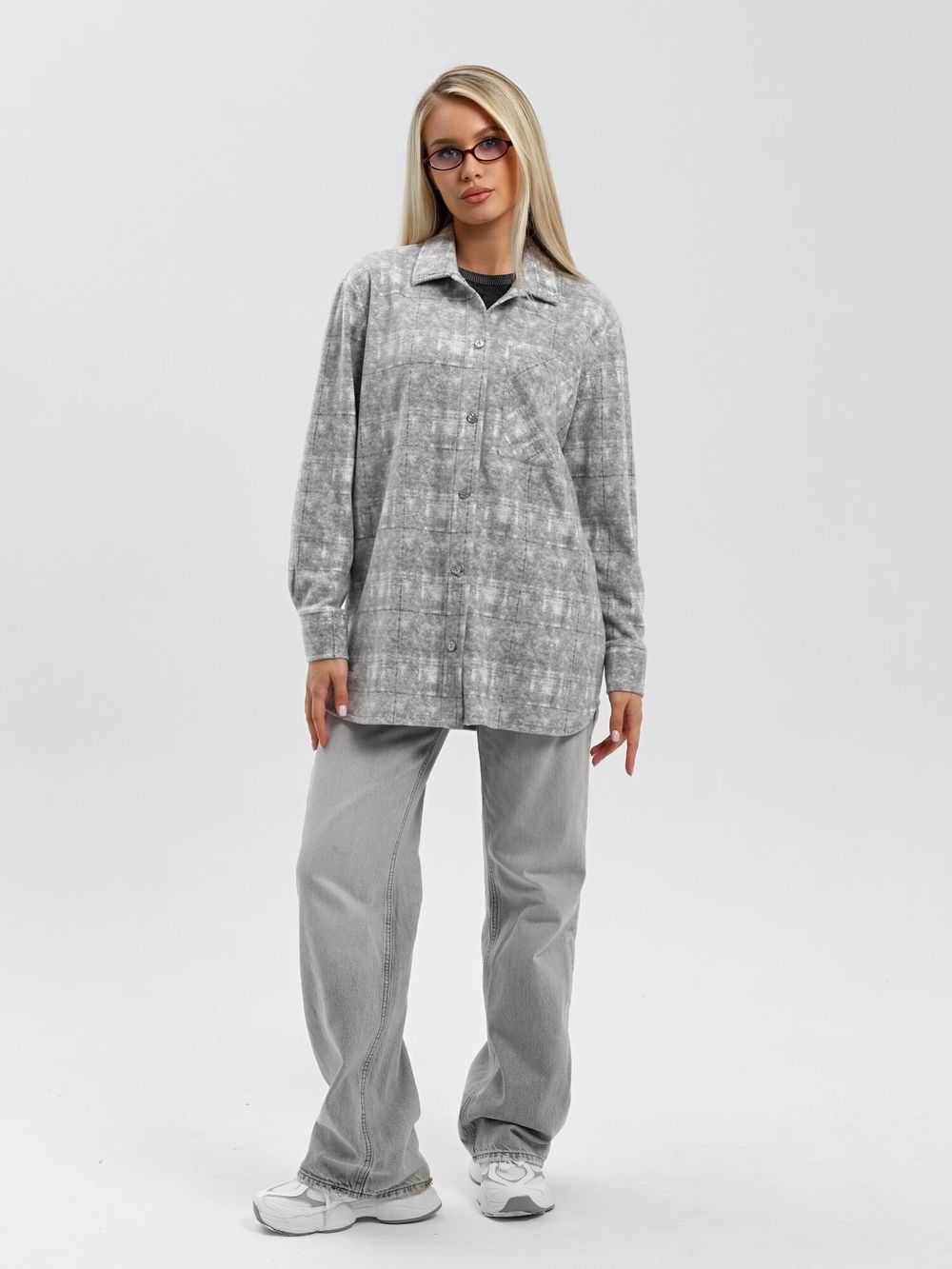 Рубашка Вселенная Виотекс СЕРЫЙ