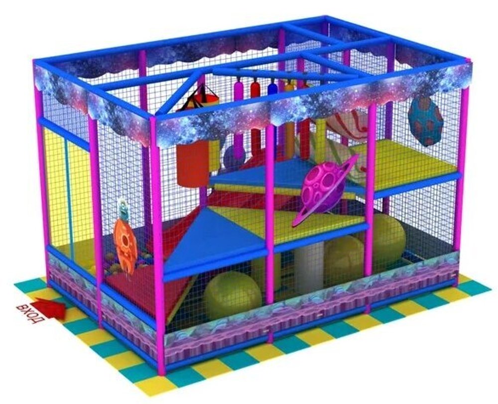 Детский игровой лабиринт «Сорока» 9,25 м² (3,7*2,5*2.5м)