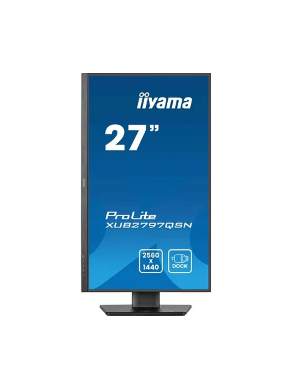 LCD IIYAMA 27" XUB2797QSN-B2 черный {IPS 2560x1440 100Hz 1ms 300cd HDMI DisplayPort(in+out) USB3.2 USB-C3.2(65W) USB-C3.2(15W) RJ-45 2x2W HAS Pivot}