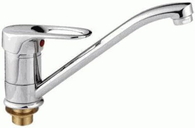 смеситель кухня LEDEME картридж д.40мм с гайкой цинк L4928-В