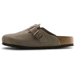 Boston Birkenstock Soft Footbed Suede Narrow Fit "Taupe"