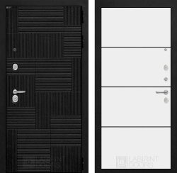 Входная металлическая дверь Лабиринт PAZL (ПАЗЛ) 25 Белый софт