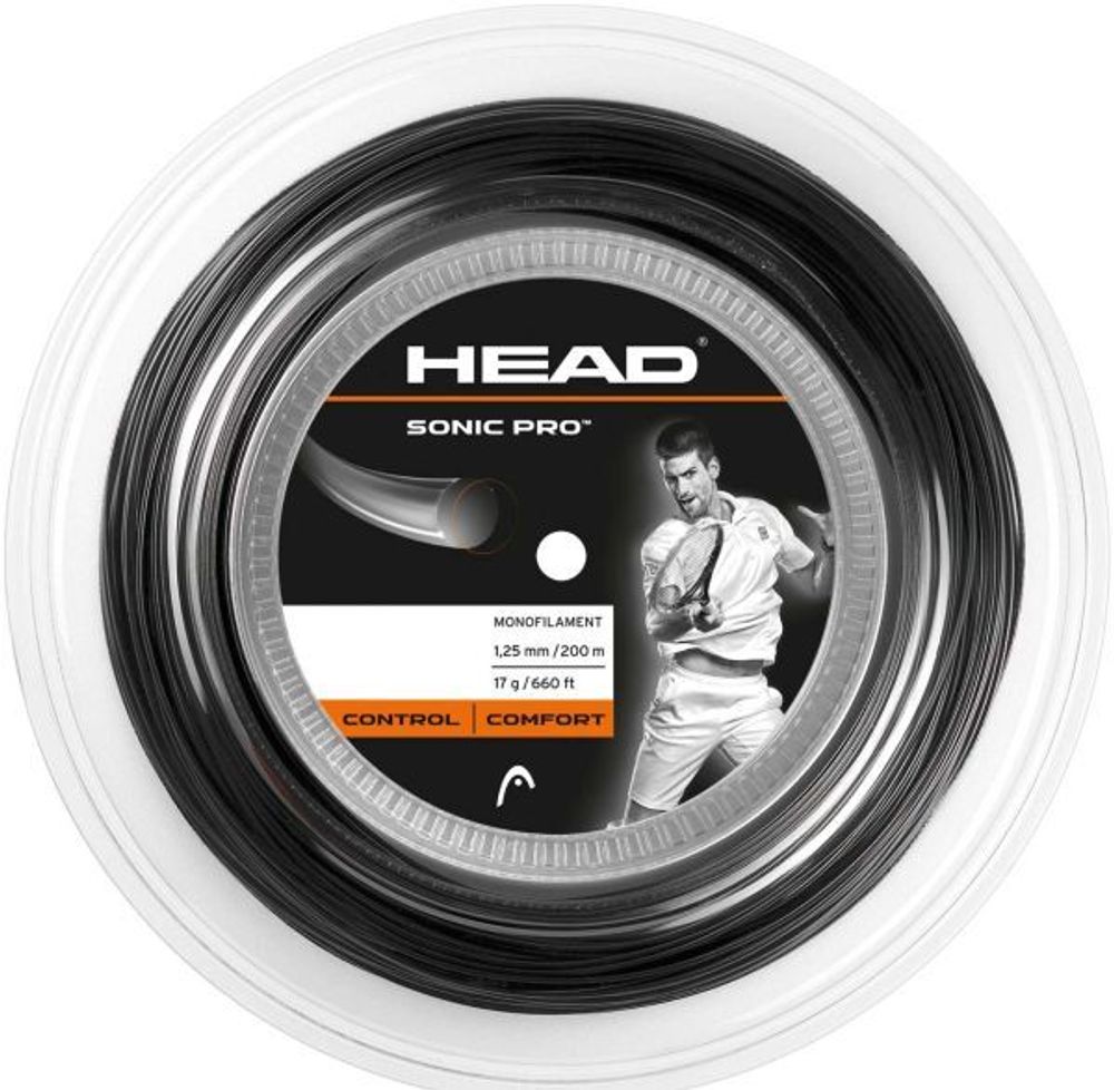 Теннисные струны Head Sonic Pro (200 m) - black