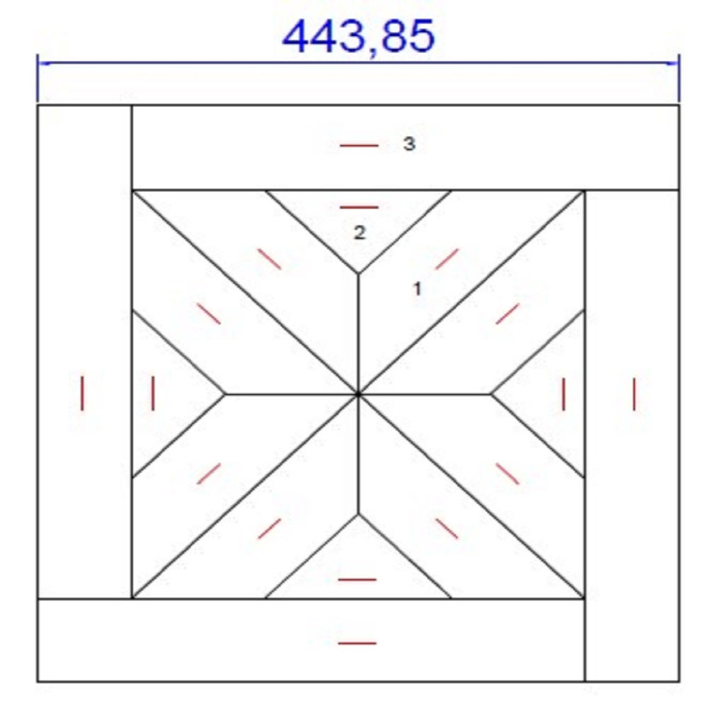 Модульный паркет Lab Arte Дуб Original №1-65 прозрачный лак