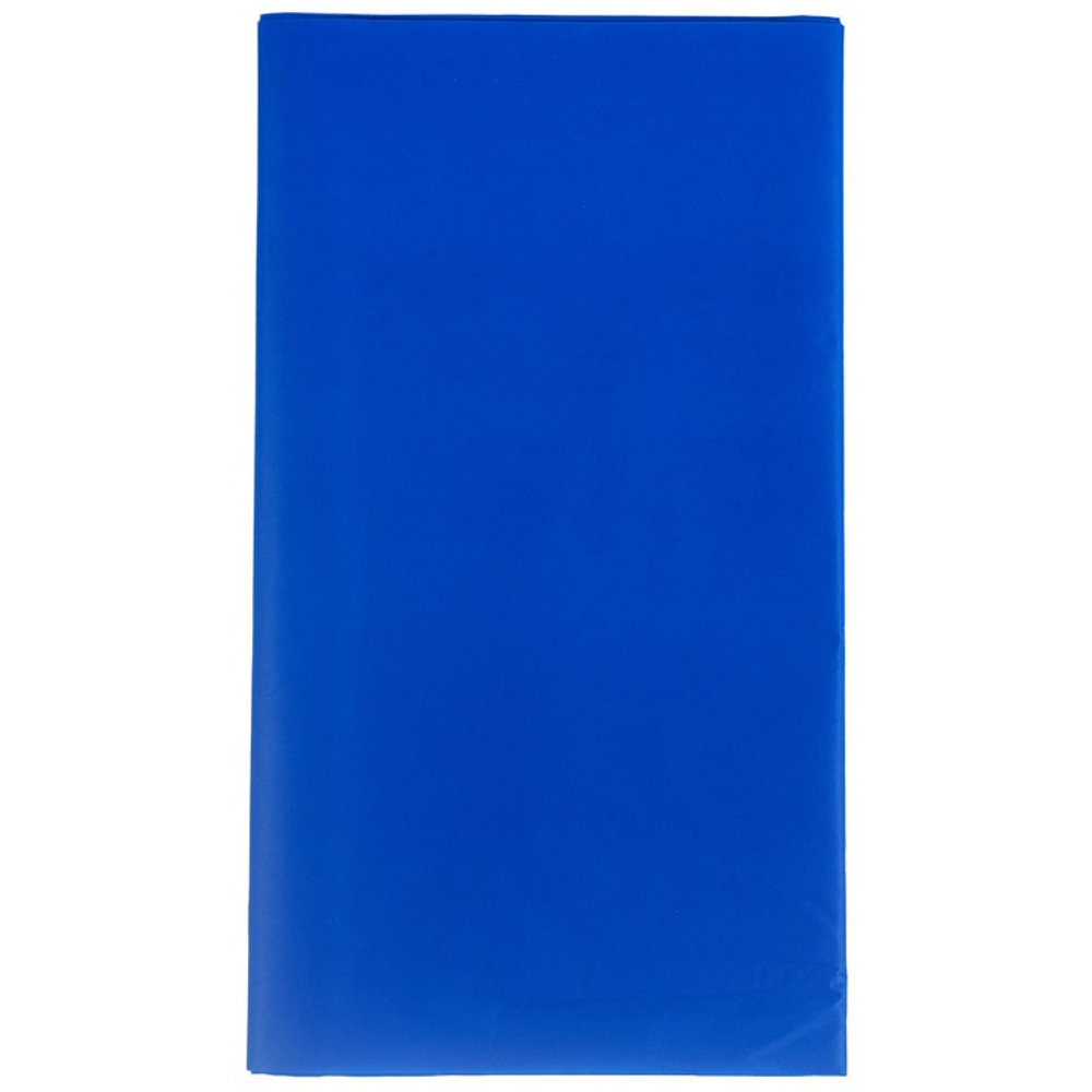 Скатерть полиэтиленовая в синем цвете, 140×275 см