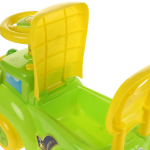 Толокар машина средняя с муз. рулем, цв. зеленый RRB-115 (54*27*34 см)