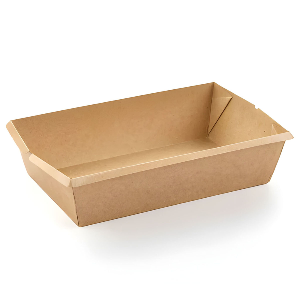 Контейнер бумажный ЛЗ 800 Kraft 200x120x55 мм 800 мл 1/300