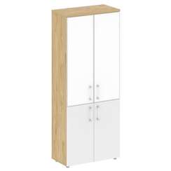 Shift Шкаф высокий широкий SK.ST-1.2R white Тиквуд Светлый/Белый Бриллиант/Стекло White 800*420*1977