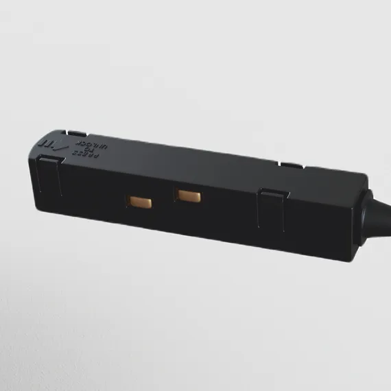 Коннектор питания угловой S35 черный Technical tra004cpc-22b
