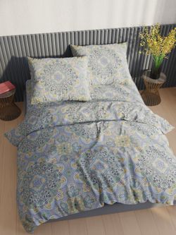 Простынь на резинке перкаль Сказка "Бисер" 180x200 см